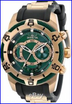 Invicta 29069 Bolt Men's Chronograph 50mm Rose Gold-Tone Green Dial Watch