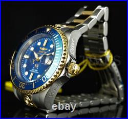 Invicta 300m Grand Diver Auto Ltd Ed DIAMOND Blue Dial Two Tone SS Watch NEW