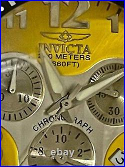 Invicta 3212 watch Chronograph 200m Mens Watch (Yeller) Stainless Steel
