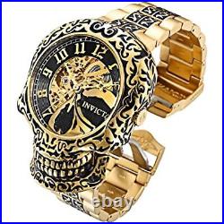 Invicta 35109 Gold Stainless Steel Black Dial Skull Artist Automatic Men's Watch