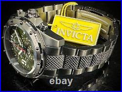 Invicta 39362 Coalition Forces Men Watch NEW 42MM Green Dial Gunmetal Bracelet