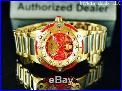 Invicta 39mm Marvel Bolt IRON MAN Limited Edition 18K Gold Plated Two Tone Watch