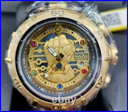 Invicta 41556 Marvel Thanos Men's 54mm Gold SS Quartz Watch With Stones
