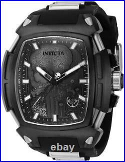 Invicta 43168 Marvel Punisher Dial Black/silver Silicone Band Mens Watch