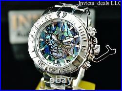 Invicta 47MM Subaqua Noma II LE Swiss Chronograph ABALONE DIAL SS Bracelet Watch