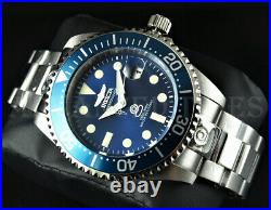 Invicta 47mm Grand Diver NH35A Automatic Blue Dial Silver Tone SS 300m Watch