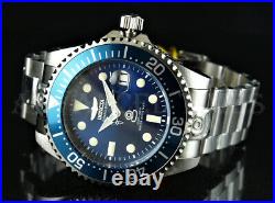Invicta 47mm Grand Diver NH35A Automatic Blue Dial Silver Tone SS 300m Watch