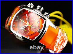 Invicta 47mm Lupah Revolution Puppy Ed Very Limd Quartz Chrono Orange Red Watch