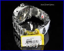 Invicta 48MM Men's AVIATOR GHOST BRIDGE 21J AUTOMATIC Silver Tone Bracelet Watch