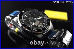 Invicta 48m Marvel Punisher Chronograph Limited Black Stainless Steel Watch New