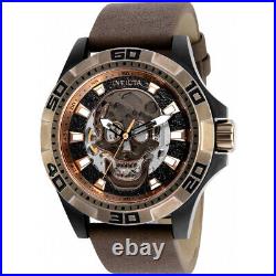 Invicta 48mm Disney PIRATES OF THE CARRIBEAN NH70 Automatic SKULL Dial Watch NEW