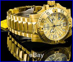 Invicta 50mm Men's Excursion Swiss Z60 Chronograph 18K Gold Plated 200MT Watch