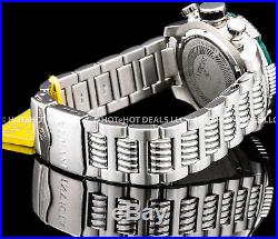 Invicta 50mm Mens Speedway Viper Gen-III Chronograph Green Silver Bracelet Watch