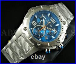 Invicta 51mm Speedway Viper Chronograph Blue Dial Silver Stainless Steel Watch