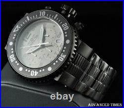 Invicta 52mm GRAND Pro Diver COMBAT BLACK Chronograph Gunmetal Dial 500M Watch
