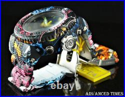Invicta 52mm GRAND Pro Diver Chrono Yellow Hr Marks HYDROPLATED GRAFFITI Watch