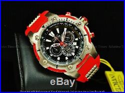 Invicta 52mm LE MARVEL ENDGAME IRON MAN Bolt Chronograph Bronze IP SS Red Watch