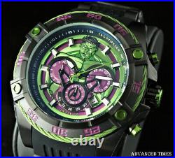 Invicta 52mm MARVEL HULK Bolt Viper Ltd Ed Chronograph Green/Purple Dial Watch