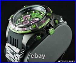 Invicta 52mm MARVEL HULK Bolt Viper Ltd Ed Chronograph Green/Purple Dial Watch