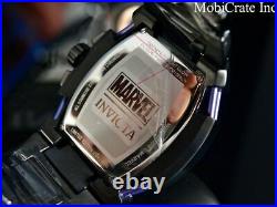 Invicta 53mm Marvel Diablo BLACK PANTHER Chronograph Black Purple Dial SS Watch