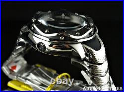 Invicta 54mm Reserve KRAKEN SWISS 8040. N Chronograph Black Dial SILVER SS Watch