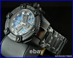 Invicta 63mm Grand Octane Coalition Forces Swiss Chrono BLUE Dial BLACK SS Watch