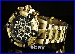 Invicta 63mm Reserve Grand Octane SWISS Chronograph 18K Gold Plated Watch NEW