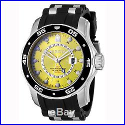 Invicta 6988 Men's Scuba Yellow Dial Strap GMT Dive Watch