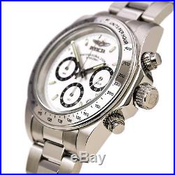 Invicta 7025 Men's Speedway White Dial Stainless Steel Chronograph Dive Watch