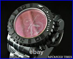 Invicta 70mm Sea Hunter RADAR Swiss Chrono Green/Pink Tinted Crystal Watch NEW