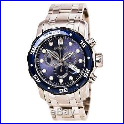 Invicta 80057 Men's Pro Diver Blue Bezel Blue Dial Stainless Steel Dive Watch