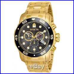 Invicta 80064 Men's Pro Diver Gold Plated Steel Chrono Dive Watch