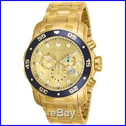 Invicta 80068 Men's Pro Diver Gold Plated Steel Chronograph Watch
