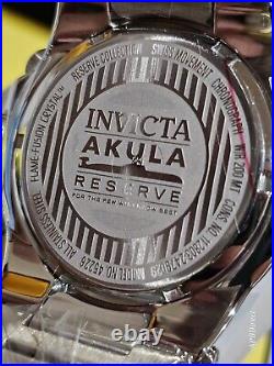 Invicta AKULA Reserve GOLD Plated Green Dial Swiss ETA G10.212 mens watch