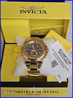 Invicta AKULA Reserve GOLD Plated Swiss ETA G10.212 mens watch