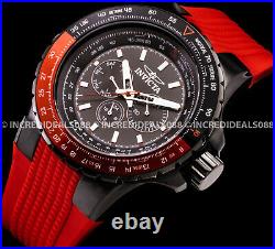 Invicta AVIATOR VOYAGER Multi Function RED BLACK Dial NAUTICAL Stylish Men Watch