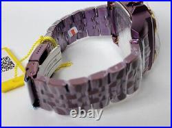 Invicta Aviator Zulu Time Men's Watch 50mm 4 Time Zone Purple 39280