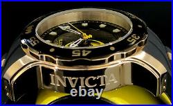 Invicta BATMAN PRO DIVER SCUBA Ltd Ed 18Kt Gold Plated Black Strap Men Watch