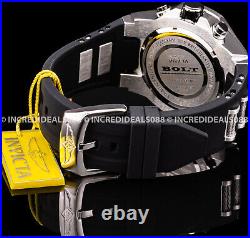 Invicta BOLT CHRONOGRAPH SLIVER BLACK Charcoal Dial SS Men Stylish Watch
