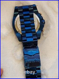 Invicta Bolt Chronograph Quartz Blue Dial Men's Watch 38959 RARE NEW