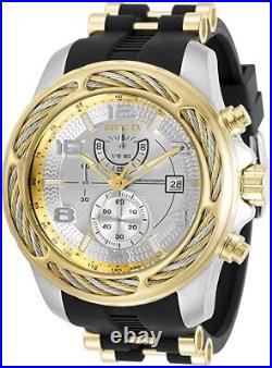 Invicta Bolt Chronograph Quartz White Dial Men's Stainless and Poly Watch 31237