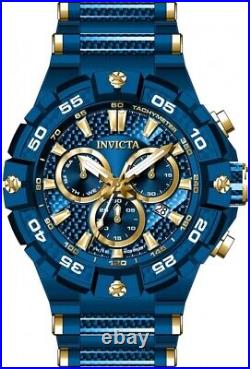 Invicta Bolt Men's 54mm Blue Stainless Steel Swiss Quart Chronograph Watch 38145