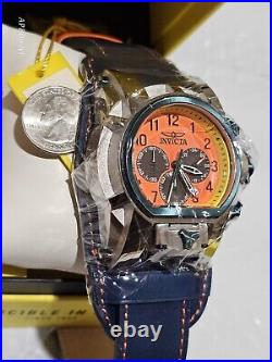 Invicta Bolt ZEUS MAGNUM Puppy Edition BUND Leather Chronograph mens watch