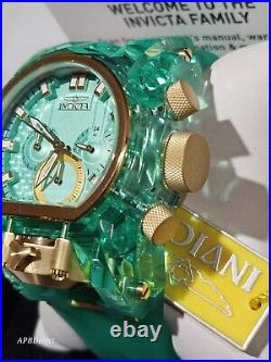 Invicta Bolt ZEUS MAGNUM Turquoise / GOLD Chronograph mens watch