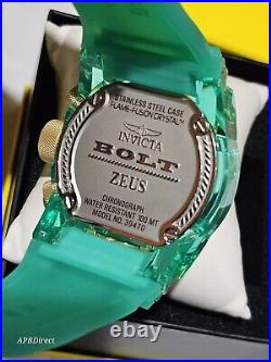 Invicta Bolt ZEUS MAGNUM Turquoise / GOLD Chronograph mens watch