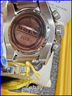 Invicta Bolt ZEUS Silver Iridescent Chronograph Quartz mens watch