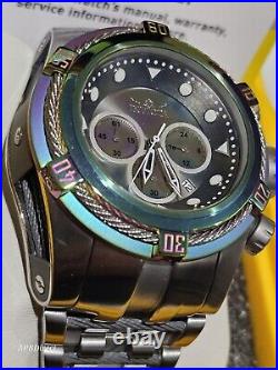 Invicta Bolt ZEUS Silver Iridescent Chronograph Quartz mens watch