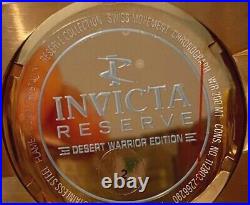 Invicta CHAOS Desert Warrior Ed 50mm RESERVE Khaki Mens Watch