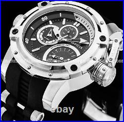 Invicta COALITION FORCES RETROGRADE Silver Black 52mm Men Stainless Steel Watch