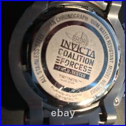 Invicta Coalition Forces Mens 52mm Abalone Dial SS Chronograph Watch 26503